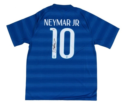 Neymar Jr Signed Brazil Soccer Jersey